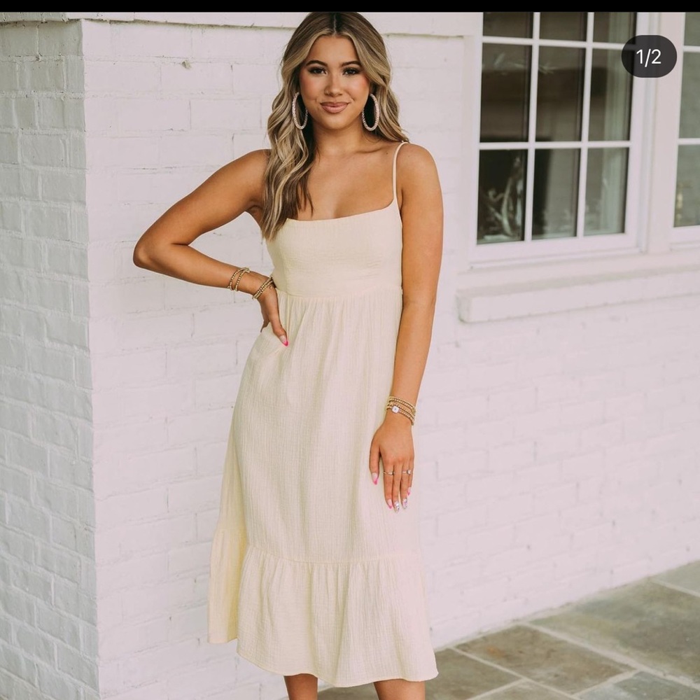 These Three Boutique Back Tie Midi